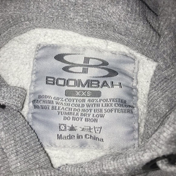 Boombah Gray Hooded Sweatshirt – Fits Like Medium - Picture 7 of 9